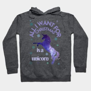 All I want for Christmas is a unicorn Hoodie